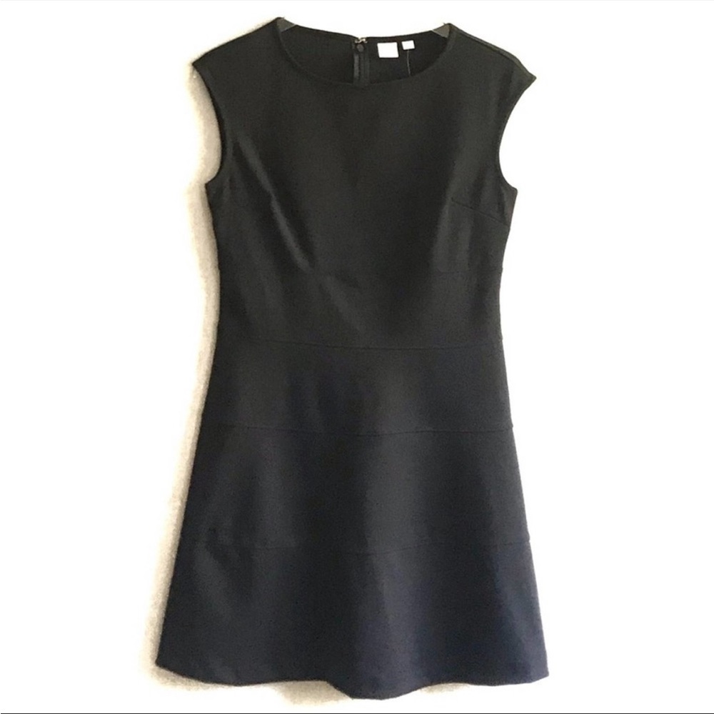 Gap Cap Sleeve LBD Ponte Career Dress Size 6P NWT Fit & Flare Academia Preppy